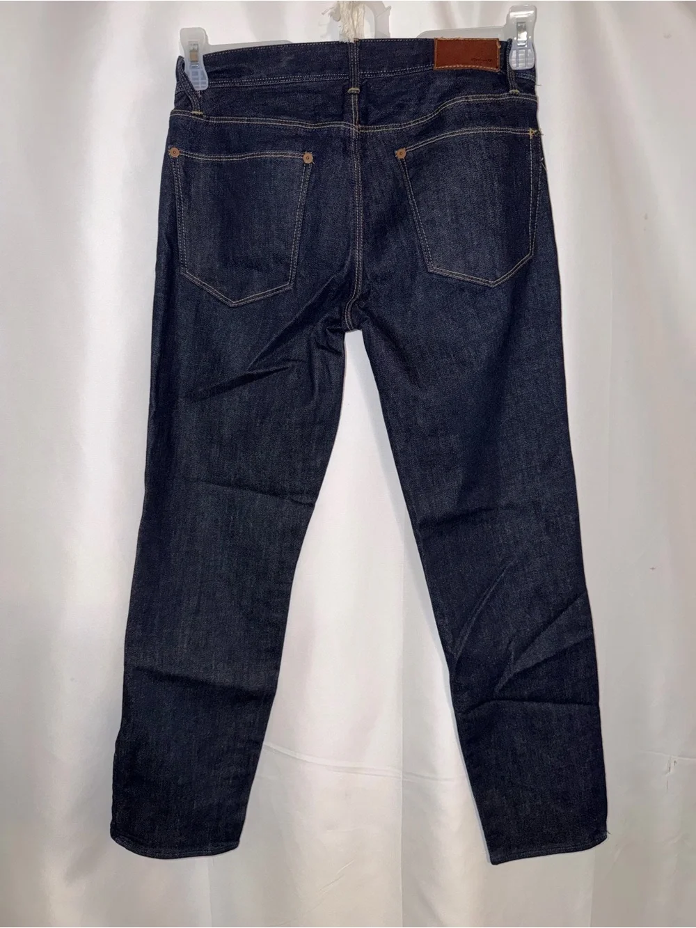 NWOT - Madewell Women's Indigo Dark Rinse Skinny Denim with Leg Zippers Size 27